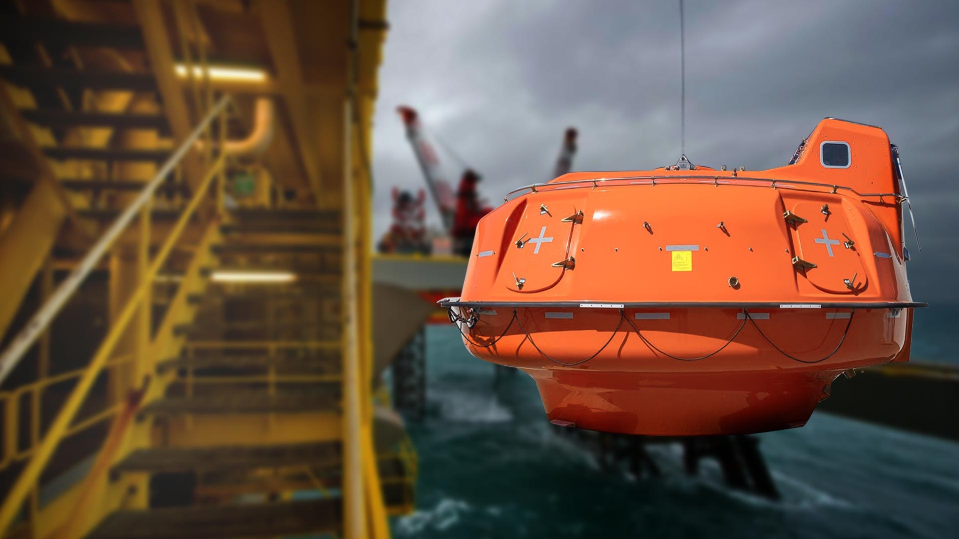 SINGLE FALL LIFEBOAT CAPSULE